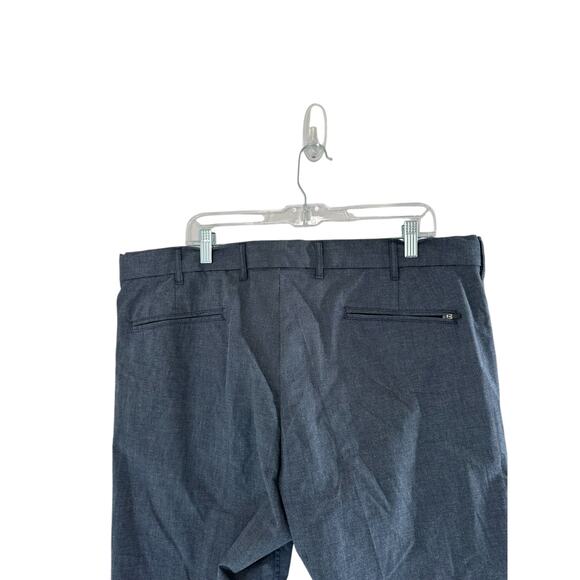 Nordstrom Men's Basic Blue Gray Tech Smart Slim Fit Dress Pants Size 40 x 32 - Picture 8 of 12